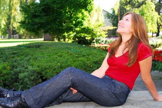 Woman relaxing