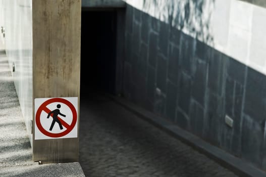 Forbidden to pedestrians