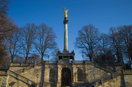 At the Munich Angel of Peace