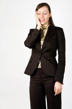 Perfectly happy woman