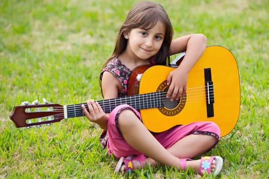 Girl with a guitar