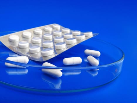 macro of medical pills
