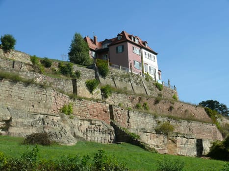 Stone picture book near Großjena