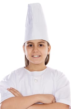 Adorable cook child