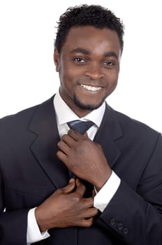 attractive african businessman