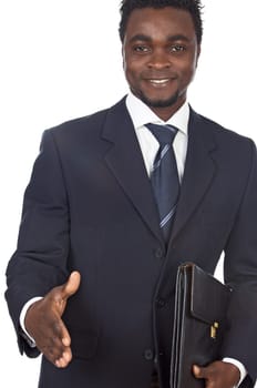 attractive african businessman