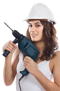Attractive worker woman