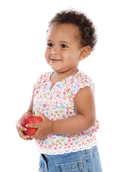 Baby with an apple