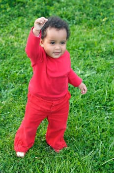 Adorable african baby