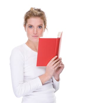 Young woman with a book