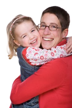 Mother with daughter