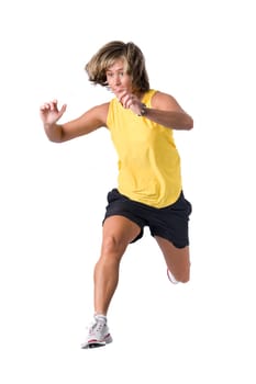 Woman jumping