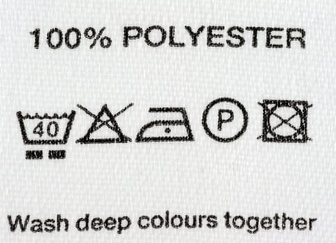 Polyester cloth label