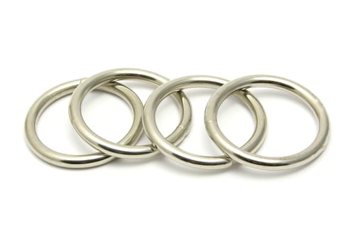Four metal rings