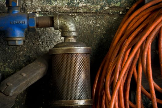 Old Garage Interior Detail