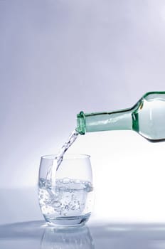 Pour in water
