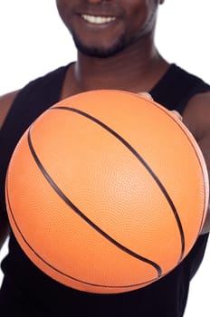 Person whit basketball