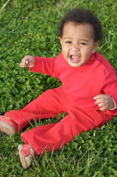 Adorable african baby