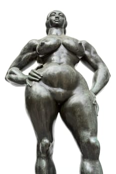 Strong woman sculpture
