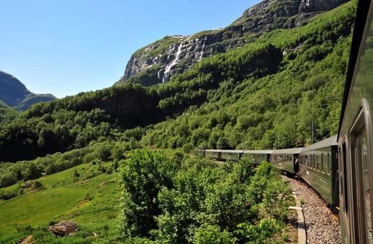 The Flåm Railway in Norway.