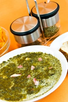 Savoy cabbage cream soup