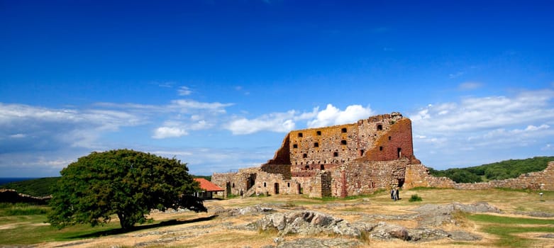 Hammershus was a heavily fortified castle on the northwest side of the Danish island of Bornholm. Today it is one of the largest contiguous castle ruin complexes in Northern Europe. .... From the 12th century onwards,Hammershus was mainly under the possession of the