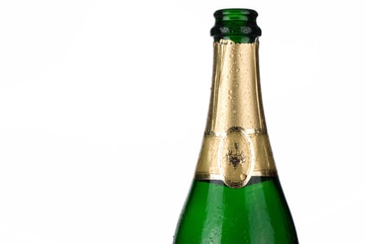 Close-up of Champagne bottle