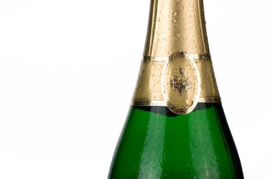 Close-up of Champagne bottle