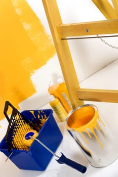 Yellow Painting supplies