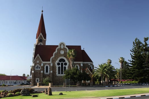 The Christ Church in Windhoek,one of the city's landmarks.