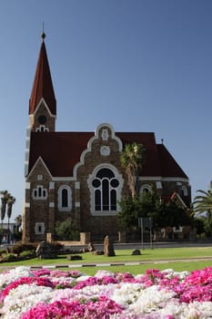 The Christ Church in Windhoek,one of the city's landmarks.
