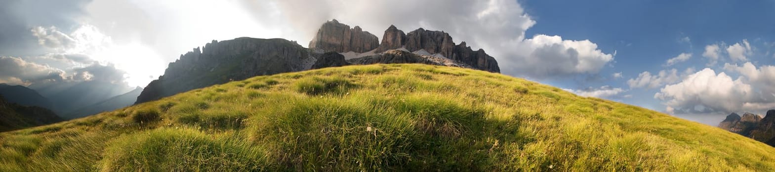 Pordoi Pass Panorama