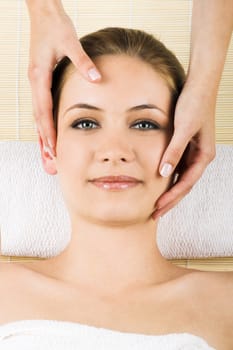 Young woman having a massage