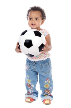 Baby , soccer ,ball
