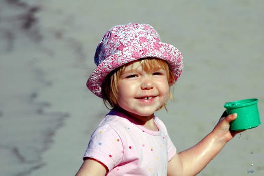 On the beach