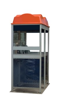 Australian public telephone boxes on white