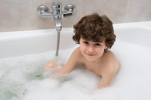 Child in the bath
