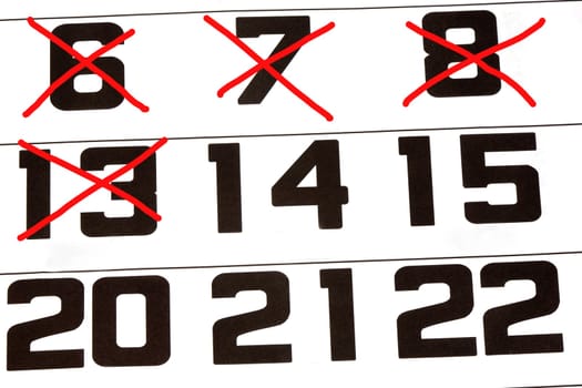 Page of the calendar