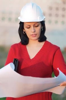 Attractive young person engineer