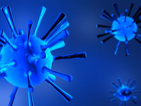 3d rendered virus