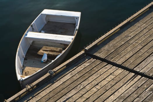 Single Boat at Maine Dock
