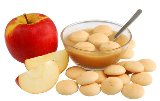 Apple and sponge cookies