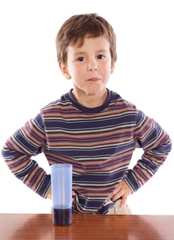 Child drinking a soda