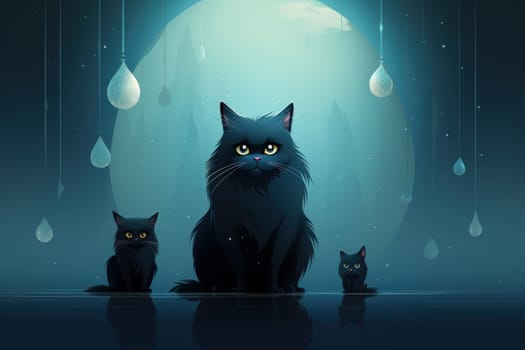 In the depths of fantasy, bewitching moonstone cats prowl. Their sleek forms, adorned with luminescent moonstone markings, captivate all who dare to meet their gaze.