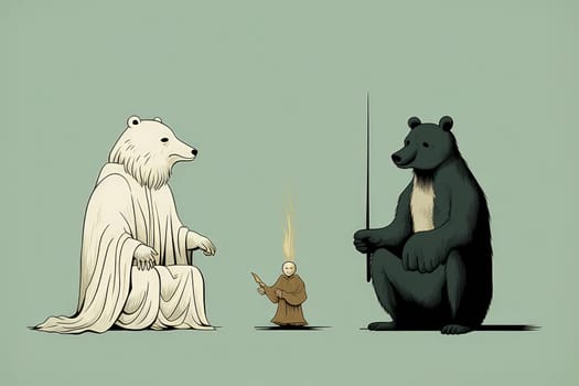 Enter a whimsical world where charming talking animals, with their enchanting voices and wisdom, offer sage advice to those in need.
