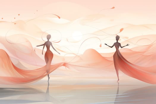 Immerse yourself in the enchanting world of fantasy as you witness the ethereal dance of graceful sylphs, ethereal beings of air and wind.