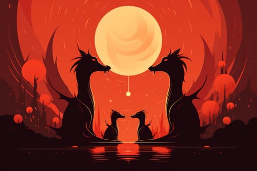 Enter the realm of fantasy and behold the mighty fire-breathing drakes, smaller yet equally formidable relatives of dragons.