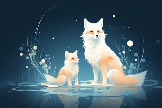 Enter the enchanting realm of the curious spirit foxes, mystical creatures that possess the ability to effortlessly traverse between the ethereal spirit world and the tangible physical realm.