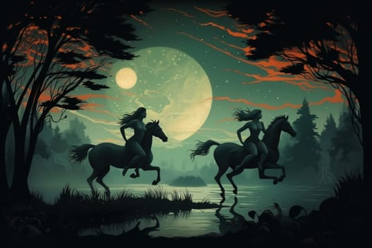 Embark on a mystical journey where elusive centaurs, with their ethereal grace, gallop through moonlit meadows.