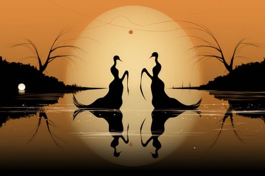 Step into a realm of enchantment and behold the mesmerizing beauty of elegant swan maidens.